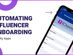 Mobile nominate-partner form for influencer onboarding.