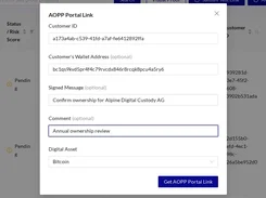 AOPP Portal Manual Creation Form