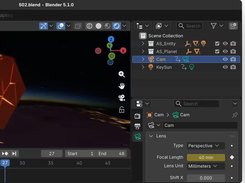 3D-Agent working inside Blender: you chat on the right, the AI agent builds the scene on the left