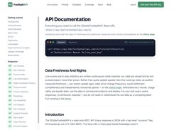 Versioned REST API documentation with authentication, endpoints, and request examples