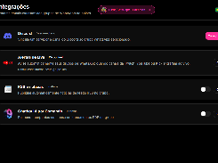Portuguese-language 9bot integrations page listing Discord, live alerts, RSS news, and an AI chatbot feature.
