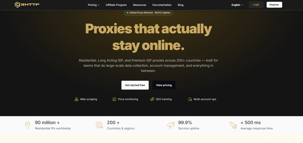 home page