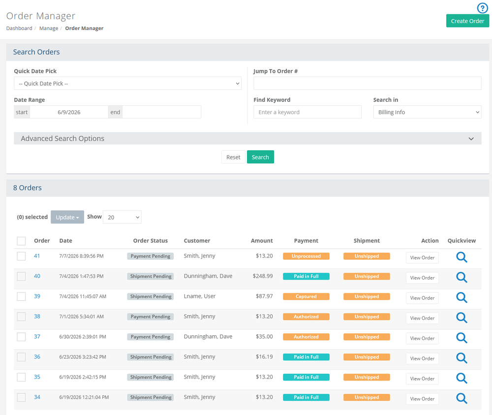 Order Manager