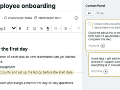 Discuss specific article passages with contextual comments and replies (English demo).
