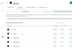 ACE™ Extension allows you to scan interactive elements on your site.