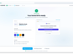 Mailsoftly pulls your logo, colors, one-line pitch and social links straight from your site, then themes every email you send. Edit anything or regenerate it in a click.