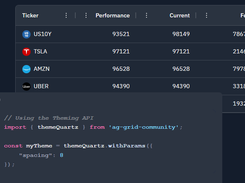 AG Grid Screenshot 3