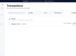 Transactions page showing filters and a received €12.40 card payment via AgentaOS.