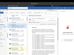 Mavlon analysing the incoming RFQ, inside email inbox. Finds the feasibility, cost and alternatives