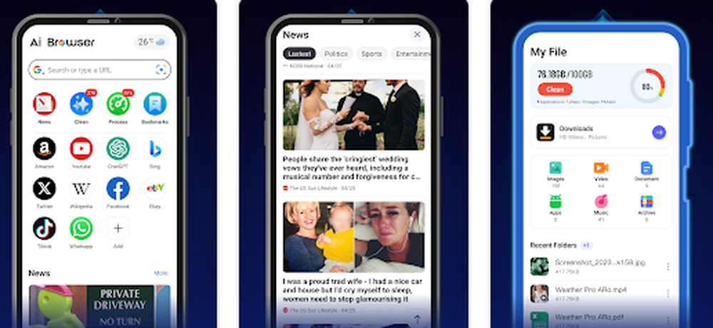 AI Browser Screenshot 1