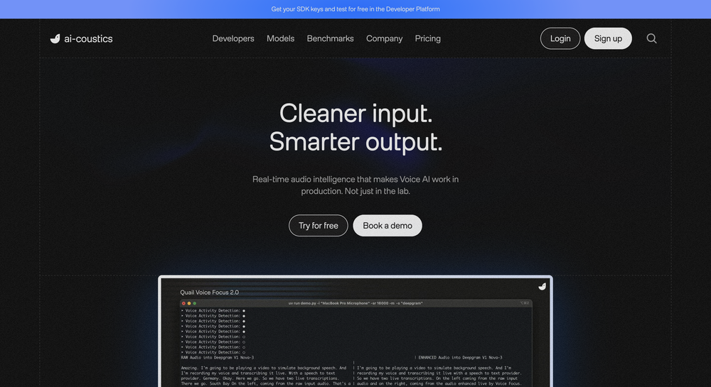 ai-coustics website
