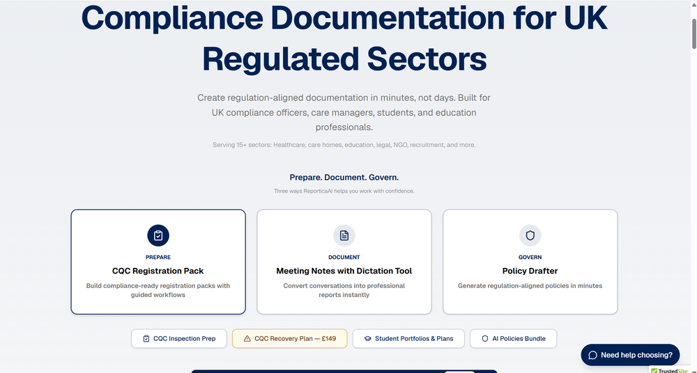 Landing page