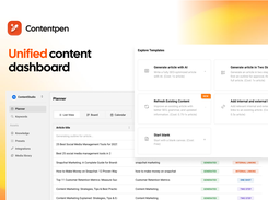 Unified content dashboard