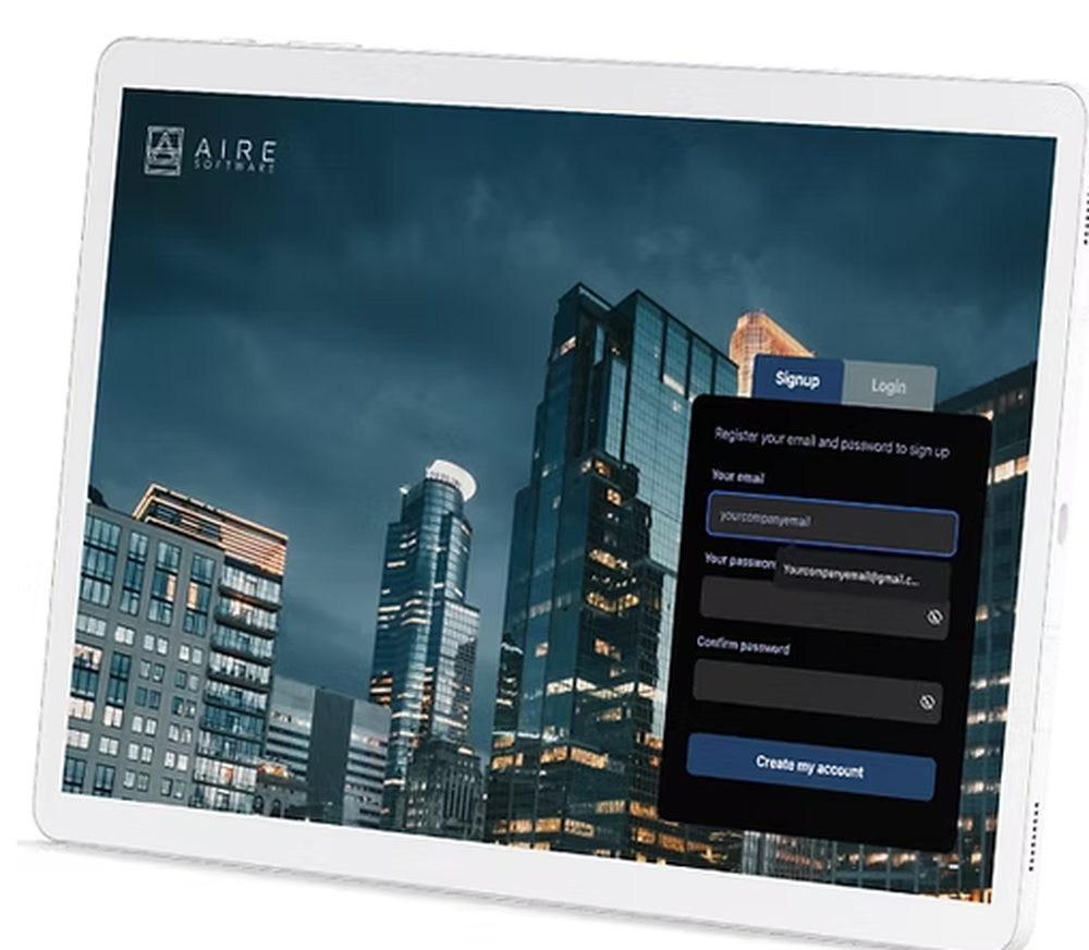 AIRE Feasibility Software Screenshot 1