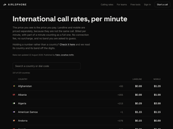 Call Rates (Pricing)
