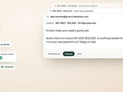 AI-drafted invoice follow-up email