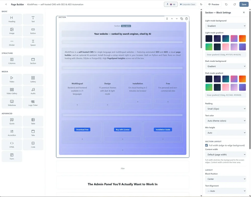 Page Builder