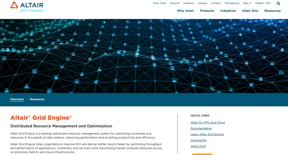 Altair Grid Engine Screenshot 1