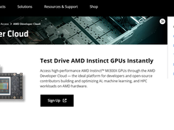 AMD Developer Cloud Screenshot 1