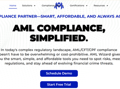 AML Wizard Website Homepage