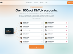 Own hundreds of Tiktok accounts