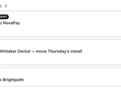 Approval queue listing three pending actions, including follow-up emails and a support reply, with Review and Reject buttons.