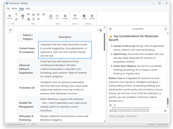 Antalogy table management together with AI Assistant allows to create complex documents
