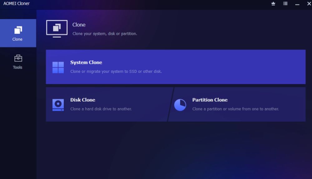 AOMEI Cloner Screenshot 1