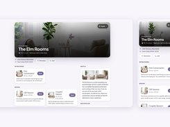 Your own booking page on desktop and phone: services, prices and times, booked in a few taps, with no other businesses shown.