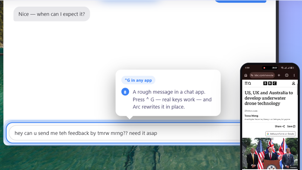 Arc Screenshot 1