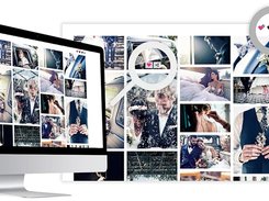 Private client galleries: clients browse the whole shoot, mark favourites, share and download their photos.