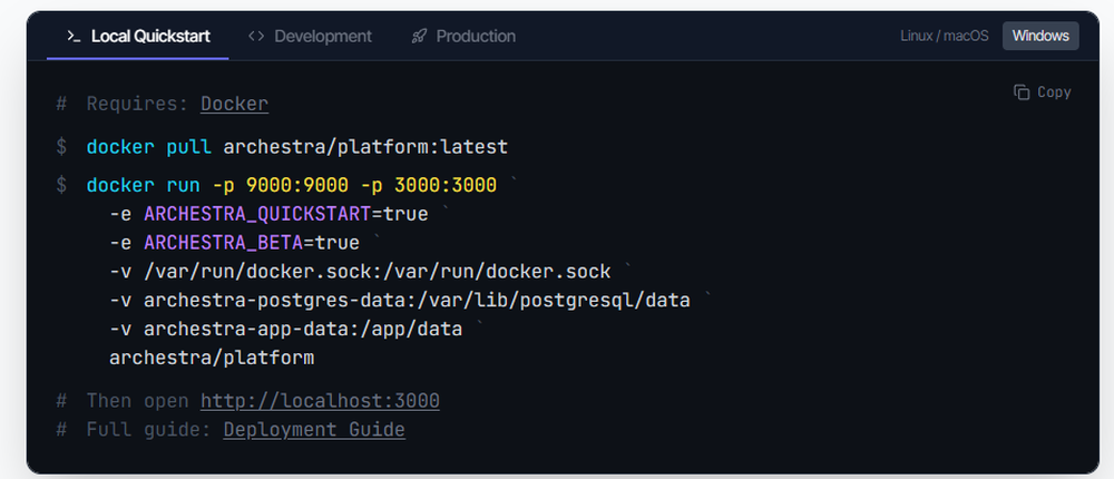 Archestra Screenshot 1