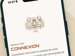 ARDOIZA Pro mobile login screen for connecting to a customer account.