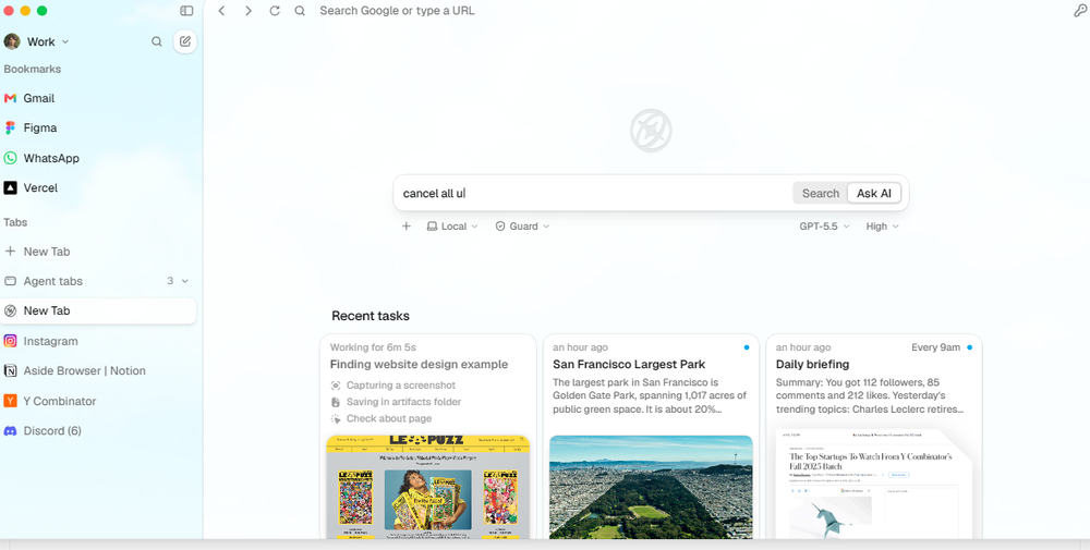 Aside Screenshot 1