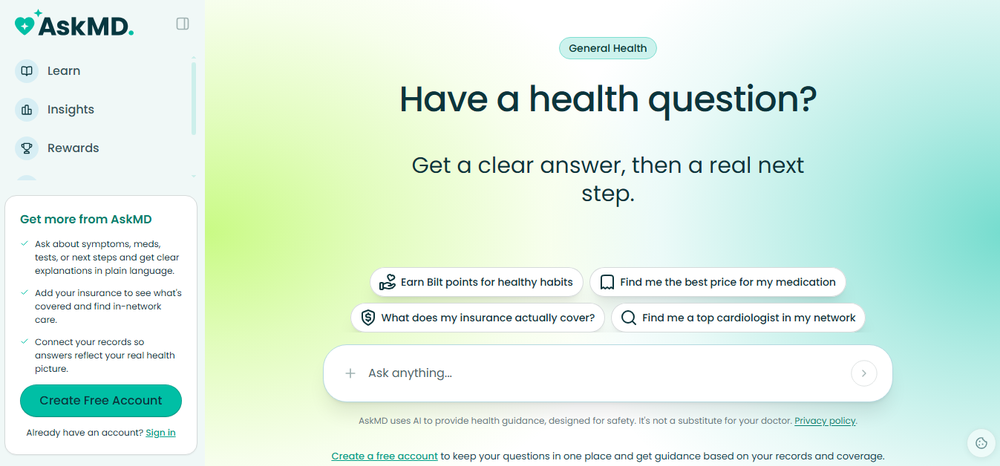 AskMD Screenshot 1