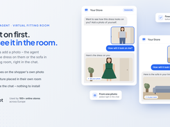 Virtual fitting room – shoppers see a dress on themselves or a sofa in their own room before they buy