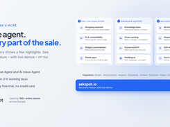All features – selling, support and automation in one platform. See every feature at askspot.io