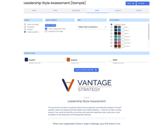 Customizing colors, fonts, and layout with a live branded preview.