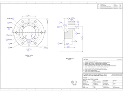 Ballooned drawing export with numbered balloons that match the inspection results.