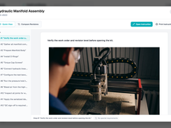 Instruction preview: see each step the way assemblers see it on the shop floor
