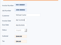 Manage invoices, balances and payment status