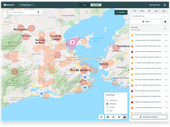Hexmaps showing relative danger level