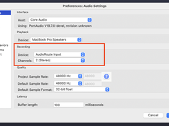 Appears as a standard input device in any recording app (Audacity, OBS, Zoom…)