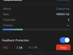 One-click system-audio capture from the menu bar