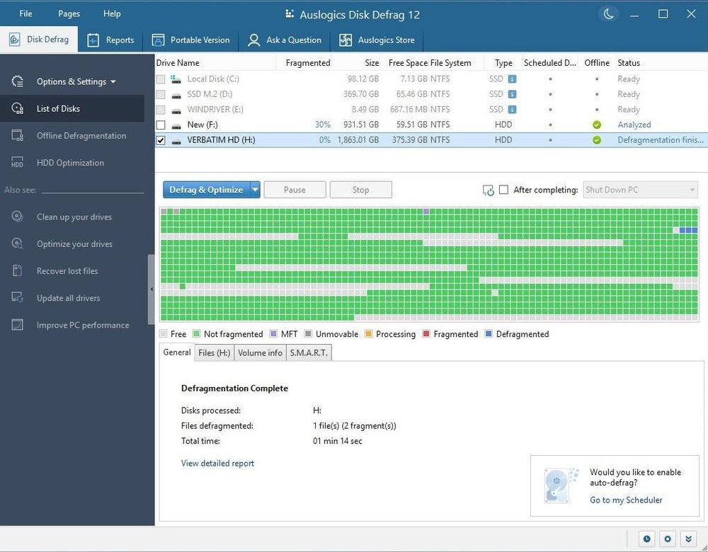 Dedicated HDD Management