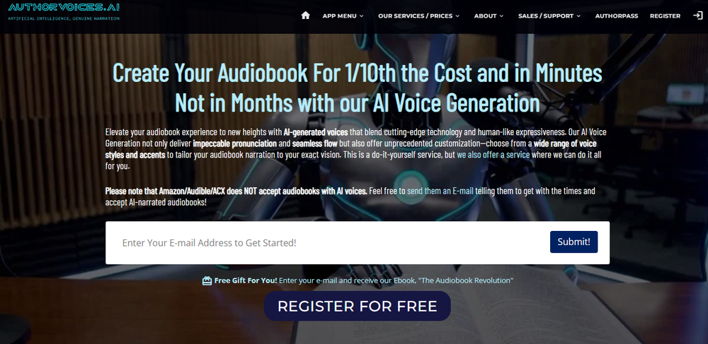 AuthorVoices.ai Screenshot 1