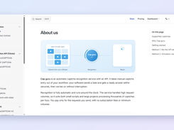 Documentation describing the CAPTCHA recognition API, supported CAPTCHA types and integration methods.