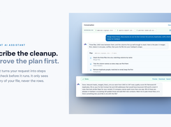 Describe a one-off job in a sentence. Bridgeant writes out the steps for you to check before it runs.