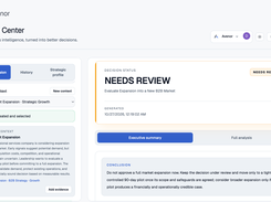 Avenor Decision Center — Strategic decision management and tracking