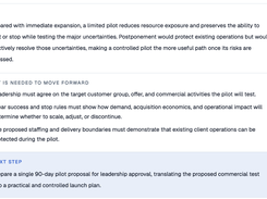 Avenor Executive Decision Analysis — AI-powered strategic insights, evidence, alternatives, and uncertainties
